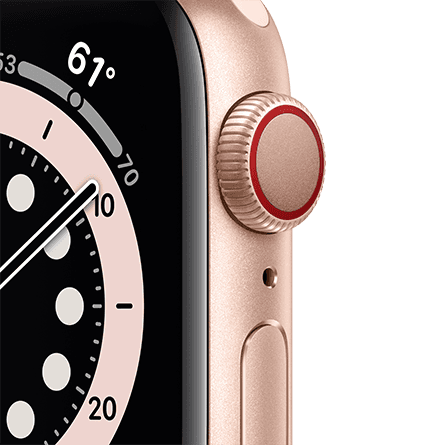 Apple Watch Series 6 40mm Caja oro / Correa deportiva rosa Apple Watch Series 6 40mm Caja oro / Correa deportiva rosa