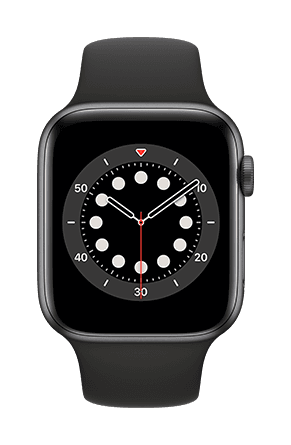 Apple Watch Series 6 40mm Caja gris / Correa deportiva negra