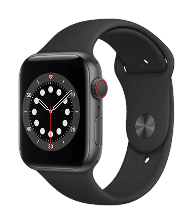 Apple Watch Series 6 GPS + Cellular 44mm Caja gris / Correa deportiva negra Apple Watch Series 6 GPS + Cellular 44mm Caja gris / Correa deportiva negra
