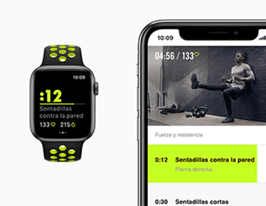 Apple Watch Series 4 Nike + 40mm Caja gris espacial / Correa negra watchOS 5