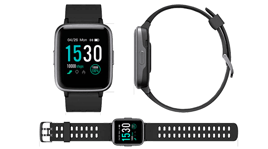 Smartwatch BuddyhrPro negro precio. Elegante