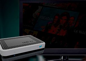 Descodificador UHD Reproduce los contenidos de Movistar Plus+ gracias al Descodificador UHD