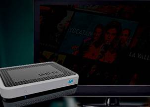 Descodificador UHD Reproduce los contenidos de Movistar Plus+ gracias al Descodificador UHD