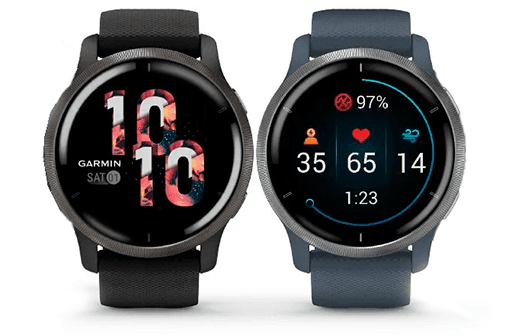 Garmin Venu 2 precio. Elevada autonomía de la batería con carga rápida