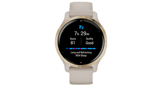 Garmin Venu 2S precio. Puntuación del sueño y control avanzado del sueño