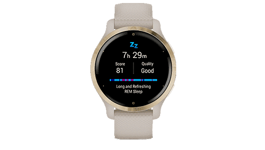 Garmin Venu 2S Puntuación del sueño y control avanzado del sueño