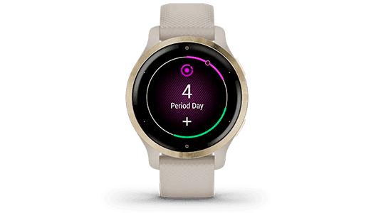 Garmin Venu 2S precio. Seguimiento del ciclo menstrual