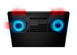 HP Omen 16 i7 - Excelencia de refrigeración HP Omen 16 i7 Excelencia de refrigeración