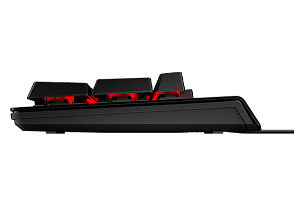 HP OMEN teclado Encoder precio. Revestimiento trenzado y patas ajustables