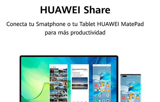 Huawei MateBook D 15 i3 plata 256 GB - Huawei Share, colaboración multipantalla Huawei MateBook D 15 i3 plata 256 GB Huawei Share, colaboración multipantalla