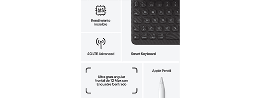 iPad 10.2'' (2021) 9ª gen Wi-Fi 64 GB Todo un puesto de trabajo