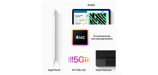 iPad Pro 11'' (2022) Wi-Fi + Cellular 128 GB - Tecnología 5G iPad Pro 11'' (2022) Wi-Fi + Cellular 128 GB Tecnología 5G