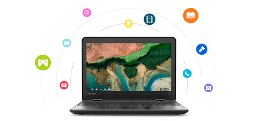Lenovo 300e Chromebook negro - Un producto flexible para mentes flexibles Lenovo 300e Chromebook negro Un producto flexible para mentes flexibles