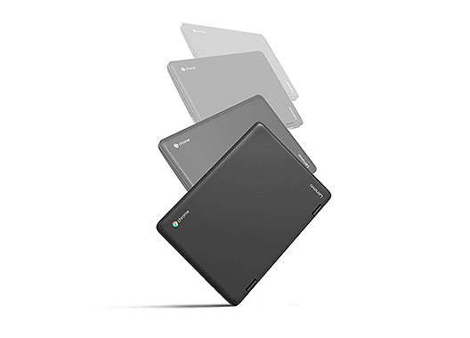 Lenovo 300e Chromebook negro precio. Suficientemente potente como para abordar la carga de trabajo de un profesor