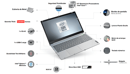 Lenovo ThinkBook 15 - Rendimiento y aspecto excepcionales Lenovo ThinkBook 15 Rendimiento y aspecto excepcionales