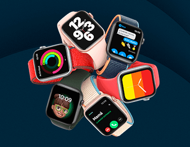 Apple Watch SE GPS + Cellular 44 mm Caja gris / Correa deportiva negra - La conexión de Movistar ahora en tu muñeca Apple Watch SE GPS + Cellular 44 mm Caja gris / Correa deportiva negra La conexión de Movistar ahora en tu muñeca