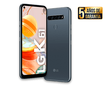 LG K61 Quad Cam 128 GB Titán precio. LG K61 Quad Camera con la memoria que necesitas y 5* años de Garantía