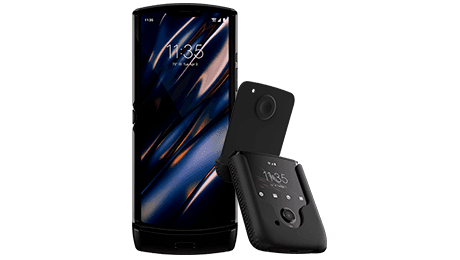 Motorola razr 128 GB negro con funda de regalo ¡Y una funda de cuero de regalo!