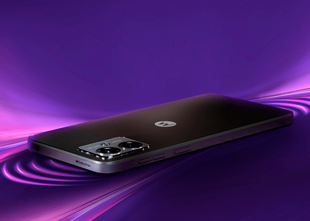 Motorola Moto G14 - Altavoces estéreo con Dolby Atmos® Motorola Moto G14 Altavoces estéreo con Dolby Atmos®