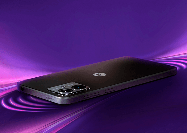 Motorola Moto G14 - Altavoces estéreo con Dolby Atmos® Motorola Moto G14 Altavoces estéreo con Dolby Atmos®