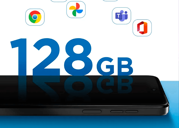 Motorola Moto G14 precio. Almacenamiento interno de 128 GB