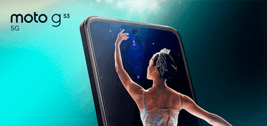 Motorola Moto G53 5G reacondicionado - Pantalla fluida de 120 Hz con amplia visión Motorola Moto G53 5G reacondicionado Pantalla fluida de 120 Hz con amplia visión