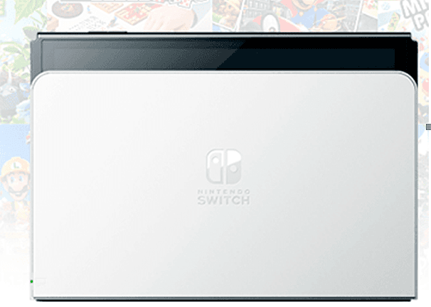 Consola Nintendo Switch OLED + Super Mario Bros Wonder + Super Mario Odyssey + Super Mario Party Jamboree precio. Nueva base con puerto LAN por cable