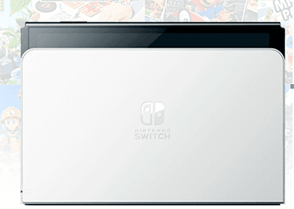 Consola Nintendo Switch OLED + Super Mario Bros Wonder + Super Mario Odyssey + Super Mario Party Jamboree Nueva base con puerto LAN por cable