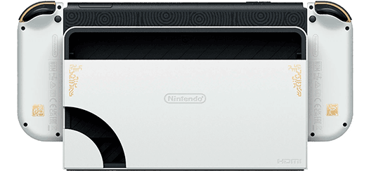 Consola Nintendo Switch OLED Edición Limitada Zelda: Tears of the Kingdom - Nueva base con puerto LAN por cable y 64 GB de almacenamiento interno Consola Nintendo Switch OLED Edición Limitada Zelda: Tears of the Kingdom Nueva base con puerto LAN por cable y 64 GB de almacenamiento interno