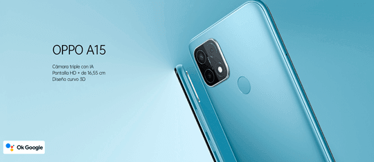 Oppo A15 Azul 32 GB precio. Fotos, fotos y más fotos