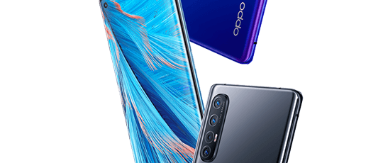 OPPO Find X2 Neo negro Textura fundida por elementos