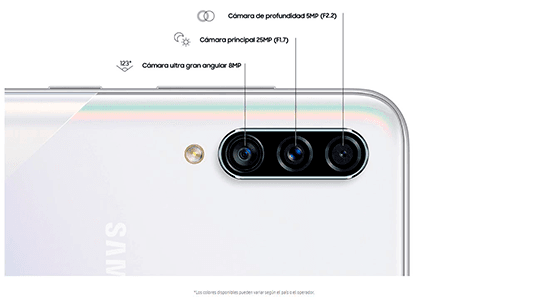 Samsung Galaxy A30s 64 GB blanco precio. Una triple cámara preparada para todo
