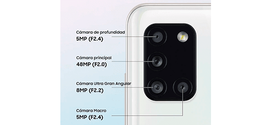 Samsung Galaxy A31 128 GB negro precio. Increíble cámara Quad para captar mucho más
