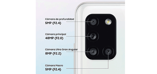 Samsung Galaxy A31 128 GB azul Increíble cámara Quad para captar mucho más