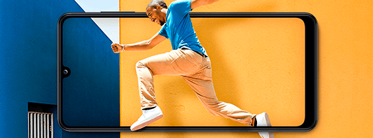 Samsung Galaxy A31 128 GB negro precio. Una pantalla de cine