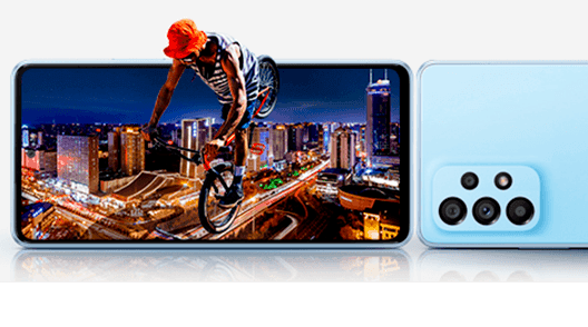 Samsung Galaxy A33 5G azul 128 GB precio. Optimiza tus contenidos con una pantalla Awesome