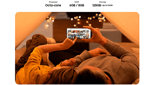 Samsung Galaxy A71 negro 128 GB con Buds+ - Un rendimiento más potente para tus tareas Samsung Galaxy A71 negro 128 GB con Buds+ Un rendimiento más potente para tus tareas