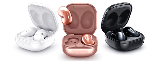 Samsung Galaxy Buds Live cobre precio. Mejora tu estilo con un acabado brillante