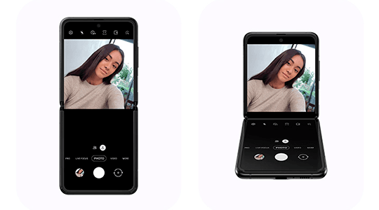 Samsung Galaxy Z Flip 5G gris Mitad de la pantalla, control total