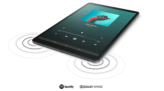 Samsung Galaxy Tab A WiFi 2019 Negro - Experiencia de sonido 3D dinámico superior Samsung Galaxy Tab A WiFi 2019 Negro Experiencia de sonido 3D dinámico superior