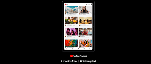 Samsung Galaxy Tab A7 Wifi 32 GB precio. Disfruta de YouTube Premium