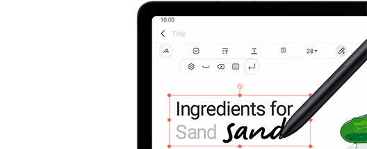 Samsung Galaxy Tab S7 wifi Adelante, escríbelo todo. Convierte la escritura a mano en texto claro