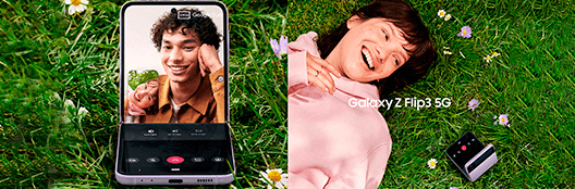 Samsung Galaxy Z Flip3 5G 128 GB negro - Descubre su pantalla Samsung Galaxy Z Flip3 5G 128 GB negro Descubre su pantalla