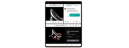 Samsung Galaxy Z Fold2 5G 256 GB negro precio. Multitarea