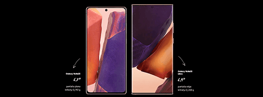 Samsung Galaxy Note20 5G 256 GB bronce - Dos tamaños para ir a lo grande o a lo muy grande Samsung Galaxy Note20 5G 256 GB bronce Dos tamaños para ir a lo grande o a lo muy grande