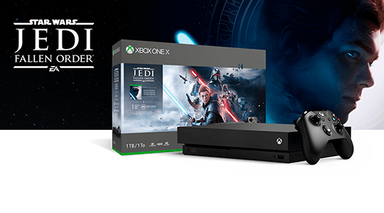 XBOX ONE S Blanca + Star Wars precio. STAR WARS JEDI: FALLEN ORDER™