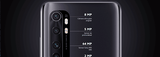 Xiaomi Mi Note 10 Lite 128 GB Negro precio. Fotos impresionantes, por supuesto