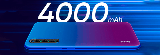 Xiaomi Redmi Note 8T 64 GB Negro Batería de gran capacidad