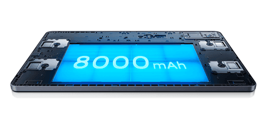 Xiaomi Redmi Pad Batería de larga duración de 8000 mAh (typ)