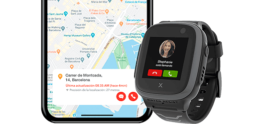 Xplora X5 Play Llamadas, mensajes, localización, zonas de seguridad, botón SOS